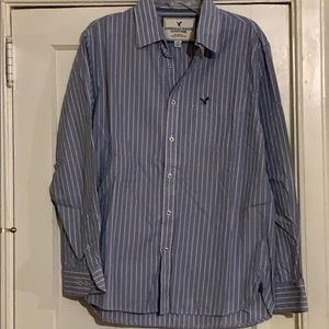 American Eagle Outfitters blue with white stripes